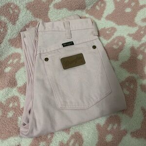 Baby Pink Wrangler Jeans